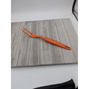 Ekco Orange Nylon Plastic Meat Turning Fork 11"